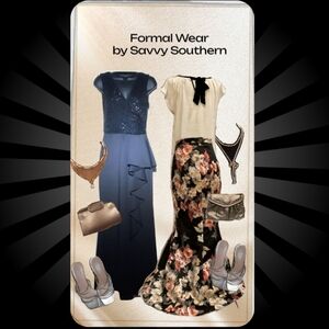 Formal Wear-Black Tie Attire By Savvy Southern - Womens Formal  Dress